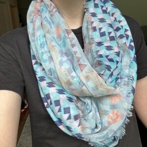 BCBGeneration animal/geometric pattern infinity/loop scarf